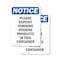 Signmission Please Deposit Feminine Hygiene, 7 in W x Rectangle, Vinyl Decal OS-2PACK-NS-D-710-V-17363 - alternate 1